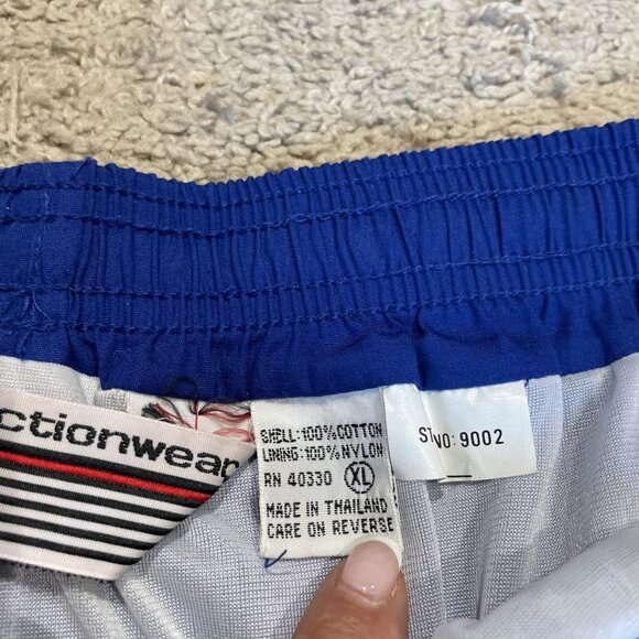 Vintage Sportime Actionwear Swim Trunks Bathing Suit Men's XL Colorblock Cotton - Picture 7 of 11